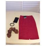 MMS109 Marc New York Skirt, GBG Shoes & Wristlet