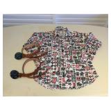 MMS112 Paniolo Cowboy Shirt & Two Leather Belts
