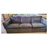 AFC036 - Mid-Century Modern Danish N. Eilersen Lotus Sofa Leather Sofa