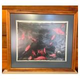 AFC037 Koa Framed Art Photo Of Menpachi Fish