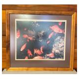 AFC038 Koa Framed Art Photo Of Menpachi Fish