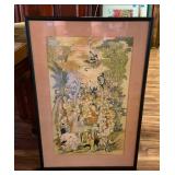 AFC045 Framed Asian Deities Picture