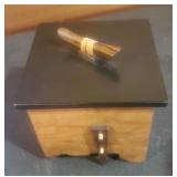 AFC060 - Unique "Crutch Box" w/Lid By Randy Cook - Signed