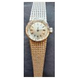 AFC075 - VINTAGE WOMENS OMEGA WATCH 18k White Gold Case w/COA