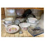 AFC088 Vintage Lot of Corning Ware, Flatware, Stock Pot, Pyrex & More!