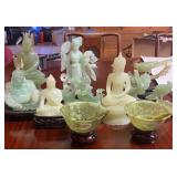 AFC137-Twelve Jade/Jadeite-LIke (?) Figurines 