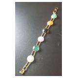AFC169 - 14k Bracelet With Jade Like Stones