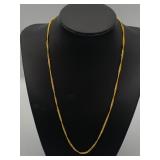 AFC180-24k Yellow Gold Chain