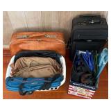 KKD004- Mystery Lot Of Vintage Bags & Suitcases Pan Am, Samsonite & More