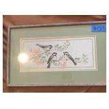 KKD013 Vintage Embroidered Hanging Frame Picture