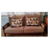 KKD038 - VINTAGE CUSTOM MADE TEAK SOFA
