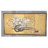 KKD057- Four Panel Asian Art 