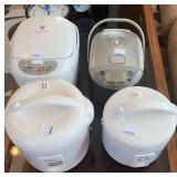 KKD113-RICE ANYONE? Four Rice Pots Lot