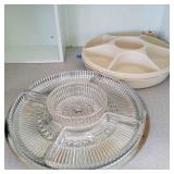 KKD117 - PAIR of PUPU TRAYS Tupperware & Other