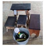 KKD123 - Mini Step Stools, Vintage Metal Bucket & More