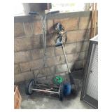 KKD142- Manuel Lawnmower And Weed Trimmer