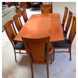 HKT007 Exquisite Italian Wooden Dining Table & Chairs Set