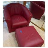 HKT017 Red Leather? Chair Set 