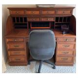 HKT043- Roll Top Desk, Office Chair, Office Supplies & More