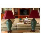 HKT065- 2 Ceramic Lamps 