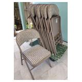 HKT088 - Eight Folding Chairs And Push Cart