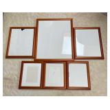 HKT137- Six Koa Veneer Frames 