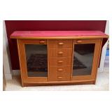HKT029 Wooden And Glass Cabinet 