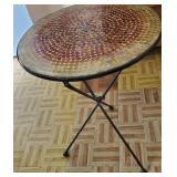 KCT077 - MOSIAC GLASS TOP TABLE