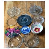 KCT096 - GLASS BOWLS, PLATTERS, FLUTES AND MORE