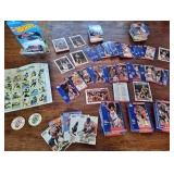 KCT149 - Large Lot of Collectible Trading Cards, Postage Stamps & Bonus