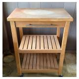 VME007 Wooden Utility Cart