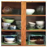 VME061 - 50+ ASSORTED GLASS/CERAMIC DISHWARE