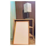 VME073- Folding Table, Cabinet, Lamp 