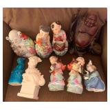 VME106- Collectible Vintage Oriental Porcelain Figurines 