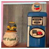 VME107- Chevron Ceramic, Golf Fund Ceramic, And Ceramic Bowl