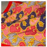 VME142 Red Floral Quilt 