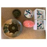 VME164-Porcelain Dishes And Vase