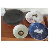 VME187 - VINTAGE ORIENTAL CERAMIC PLATTERS & BOWL