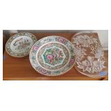 VME188 - VINTAGE FAMILLE ROSE MEDALLION Serving Platter & More