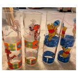 VME246- Eight Winnie The Pooh Jumbo Plastic Tumblers