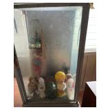 VME269 Japanese Doll Case With Vintage Dolls 
