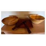 MBW085 Wooden Salad Plating And Wooden Utensils