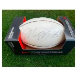 STP011 - Marcus Mariota Signed University of Oregon Football in Original Box Excellent Condition