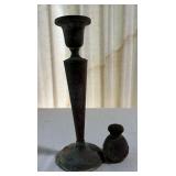MST033- Sterling Silver Candle Holder & Pepper Shaker