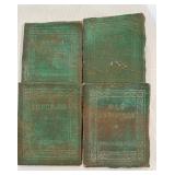 MST034- Vintage Little Leather Library Mini Books 