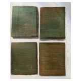 MST037- Vintage Little Leather Library Mini Books