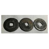 MST045 - Three Antique Chinese Coins