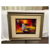 MST200 Framed Limited Edition Print Of White Tiger