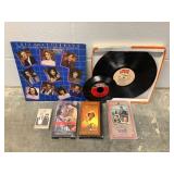 MST213 Vintage Vinyl Records, VHS Movies & Cassette Tape