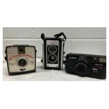 MST604- Vintage Camera Lot - Kodak, Canon